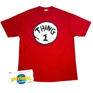 VTG Dr Suess Thing 1 Universal Studios Island of Adventure Orlando Sz XL Men’s